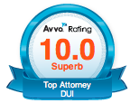 Avvo Rating 10.0 Superb Top Attorney DUI