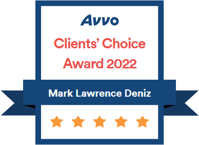 Avvo Clients' Choice Award 2022 | Mark Lawrence Deniz | 5 stars